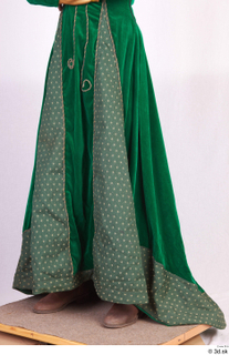  Photos Woman in Historical Dress 107 17th century green skirt historical clothing lower body 0002.jpg